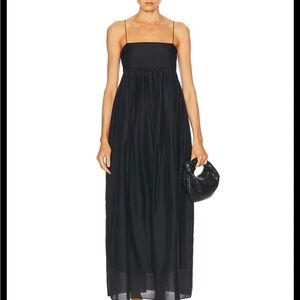 NWT| Matteau Linen Black Maxi Dress